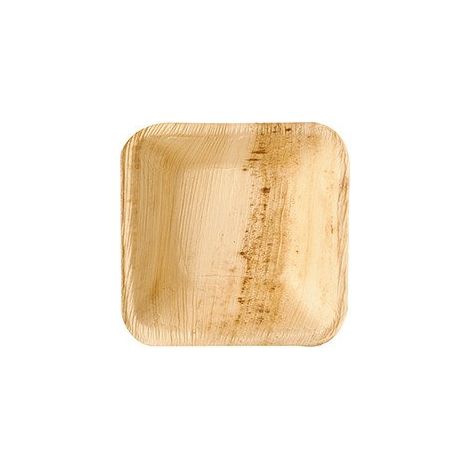 Bol en feuille de palmier 40 ml 8 x 8 x 2 cm 25 pièces. (1/4)