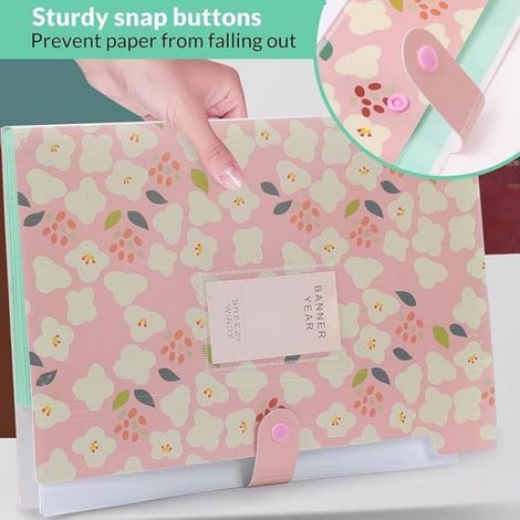 Trieur a4 Extensible avec 8 Compartiments Organiseur Document Imperméable, Souple, et Légère, Trieur à Rose 8 8 COMPARTIME CLASSEUR (1/5)