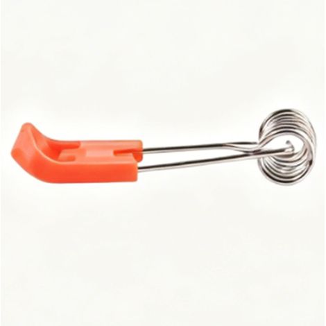 30 clips à ressort pour panneaux LED, acier à haute teneur en carbone, tension, pour spots encastrés au plafond, longueur 39 mm, couleur orange. (1/5)