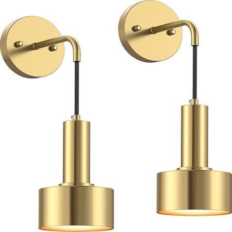 appliques murales d'intérieur LED lampes de chevet décoratives veilleuses ampoules non incluses 2 E27 (1/5)