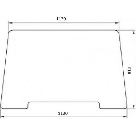 Vitre avant UNIVERSEL 87304257N (1/2)