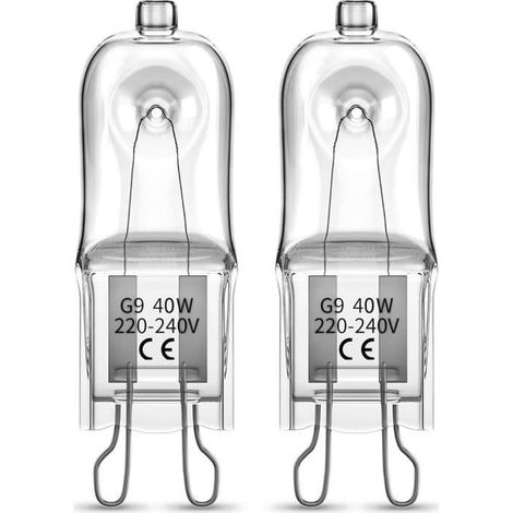 Ampoules Halogènes G9 pour Four - MARQUE - 40W 230V - Blanc chaud - Dimmable - Résistance à la chaleur (1/4)