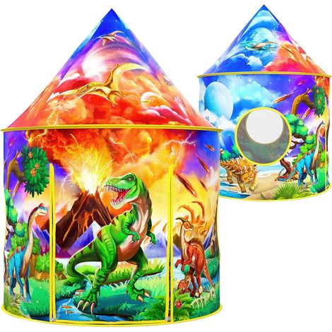 Dinosaur Discovery Play Tent, Large Pop-up Tent for Indoor and Outdoor, Dinosaur Educational Adventure for Boys and Girls (3-12 years). (1/5)
