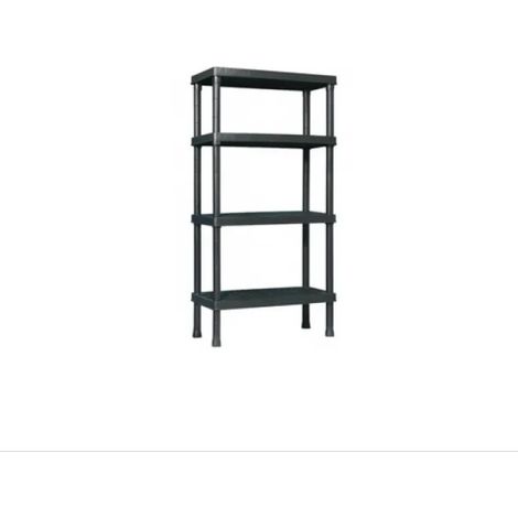 Kronos Regalsystem 4 Böden schwarz 60x30x143