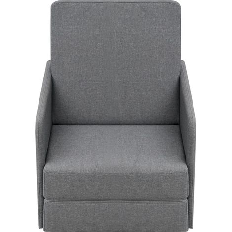 Fauteuil de Salon，Chaise，Fauteuil convertible gris clair tissu CFW846508 (1/5)