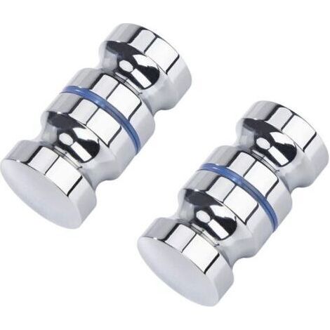 Lot de 2 poignées de porte de douche - 30 mm Convient pour salle de bain, cuisine et bureau (1/4)