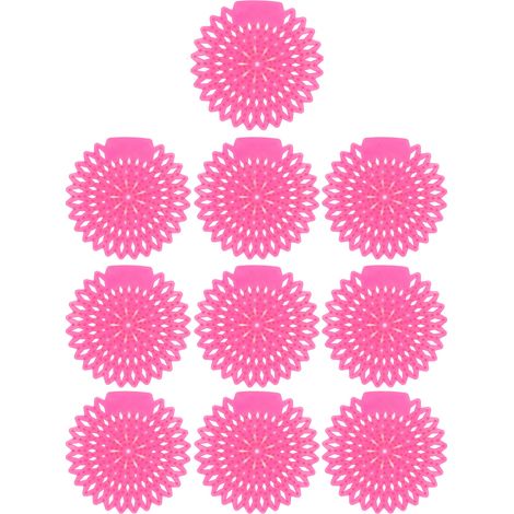 Lot de 10 écrans d'urinoir désodorisants, anti-éclaboussures, longue durée, pour toilettes et salle de bain, couleur goyave (1/5)