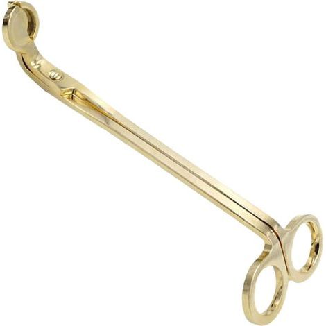 Set of 1 Candle Wick Trimmer, Gold, Polished Stainless Steel Replacement Wick Trimmer, Candle Accessories, Scissors Trimmer, Allows for Cleaner Burning and Prevents Soot Buildup (1/5)