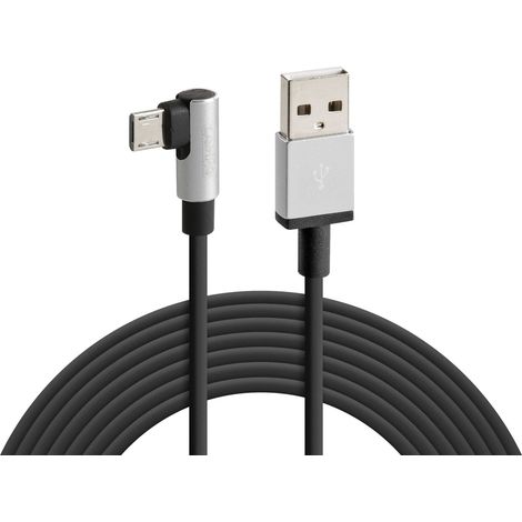 Cavo 90° Usb Micro Usb - 200 cm - Nero