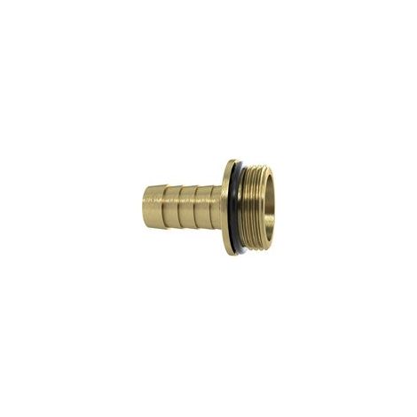 Riegler 1/3 Schlauchverschr. G3/4x13, mit NBR O-Ring, mit Bund, MS blank (1/2)