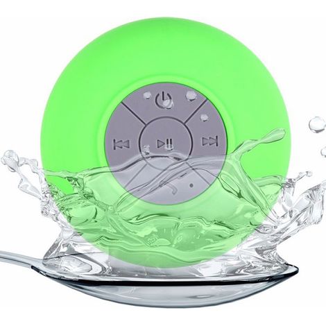 (Vert) Mini enceinte Bluetooth étanche pour salle de bain (1/5)