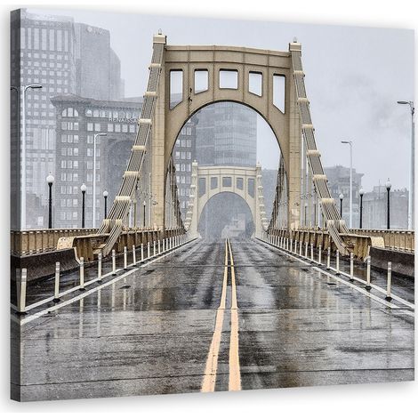 Tableau sur toile Pont de Brooklyn New York 40x40 (1/5)