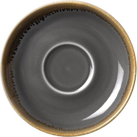 Soucoupe grise - 160 mm - Lot de 6