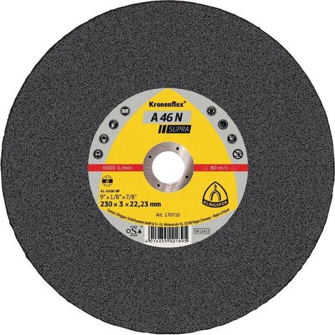 Disque à tronçonner en aluminium KLINGSPOR A46N 125x2,5 (1/2)