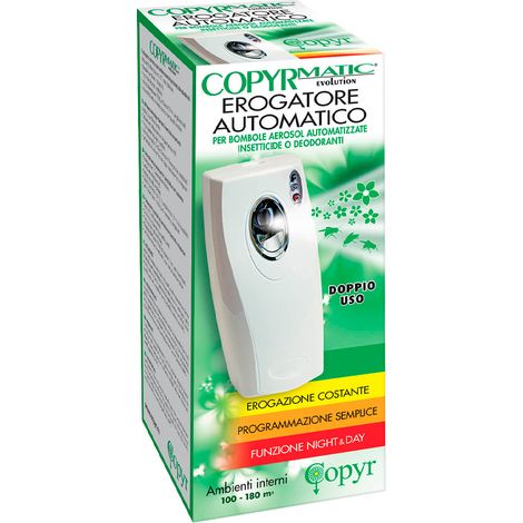 EROGATORE AUTOMATICO AEROSOL EVOLUTION COPYR - CM 9X8 H.CM 21 - 1 pezzo (1/5)