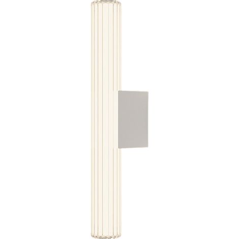 Applique Linea bianca tubo vetro 45cm IP44 LED 8W CCT