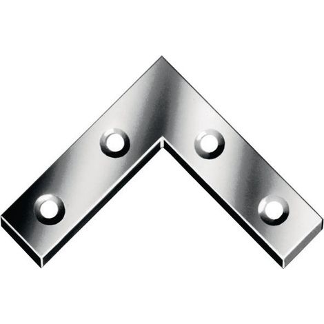 Ángulo plano L.75x75mm An.12mm S.1.5mm STA azul galvanizado VORMANN (Por 100)