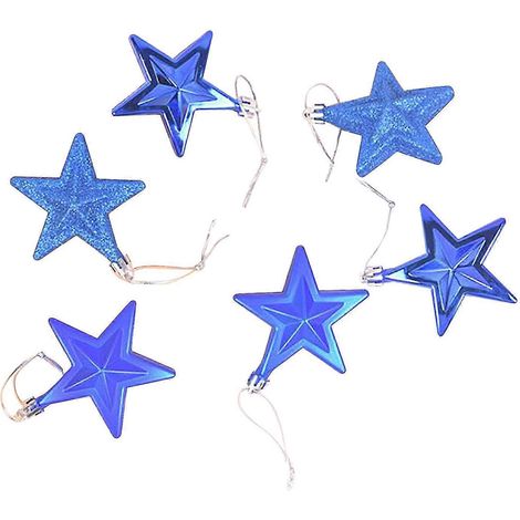 Decoraciones navideñas Decoraciones navideñas Adornos para árbol de Navidad Estrella navideña de cinco puntas de 7 cm (1/2)