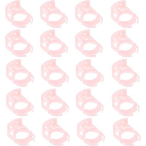 Lot de 20 clips de fixation pour conduite de carburant de voiture 7L3Z9S317B - En plastique - Rose (1/4)