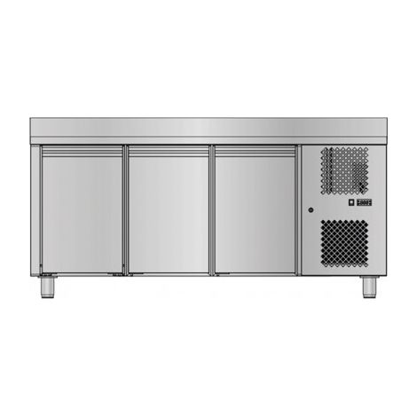 Table GN 1/1 positive avec dosseret - Prof. 700 - 3 portes - 315 L - Sofraca (1/2)