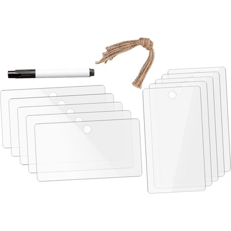 porte étiquettes noirs en PVC avec clips pour une fixation