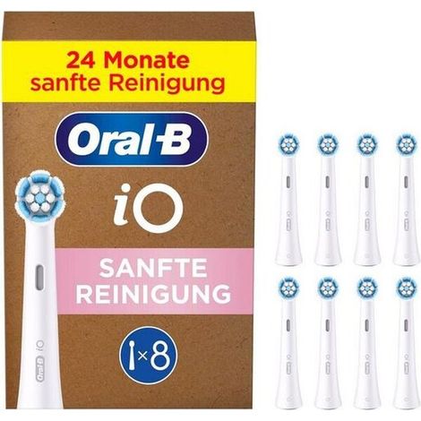 Oral-B iO Zahnbürstenaufsätze Weiß Packung mit 8 Stück