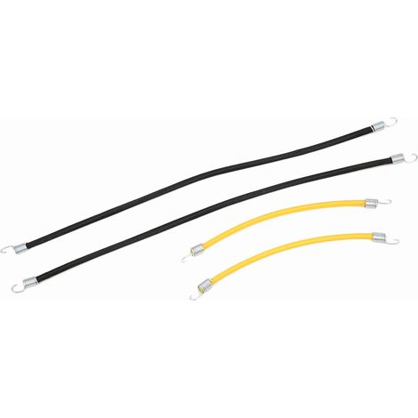 4 pièces de cordes élastiques décoratives noires et jaunes pour valise, accessoires universels RC (1/5)