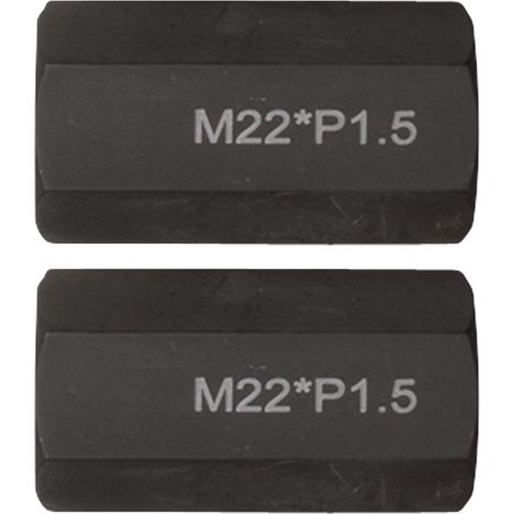 Serie di adattatori filettati M22x1,5x65mm, 2 pz