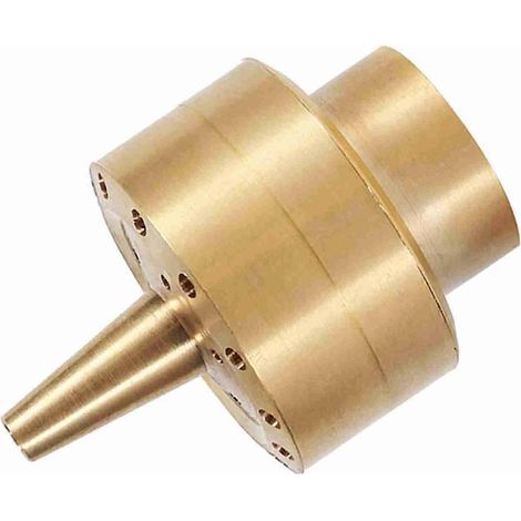 Brass Garden Pond Fountain Nozzle 3/4" Gold Column Spray Head (1/5)