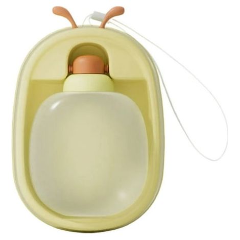 Borraccia per animali domestici da 500 ml, ideale per passeggiate all'aperto e viaggi, contenitore/abbeveratoio - giallo