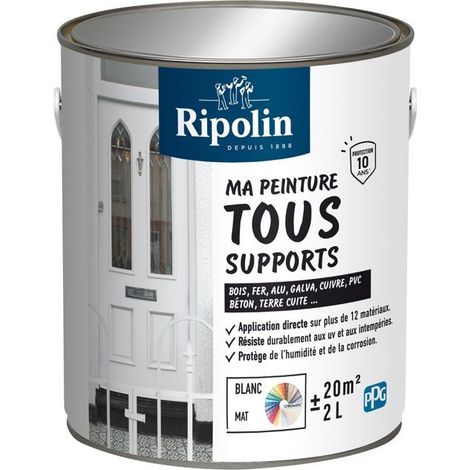 Mehrzweckfarbe - Weiß - Matt - Ripolin - 2L