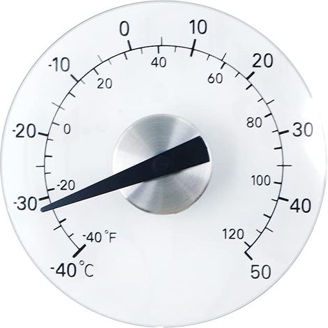thermomètre de fenêtre, thermomètre extérieur transparent, thermomètre de jardin étanche