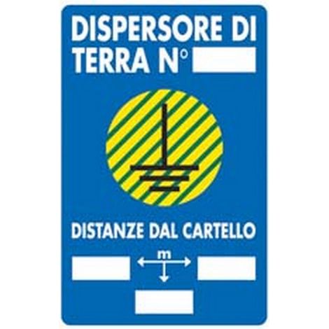 10PZ CARTELLO "DISPENSORE DI TERRA" - cm.20x30h.