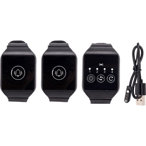 Pager de poignet sans fil IPX7 étanche 433,92 MHz pour système d'appel restaurant - Offre 2 pour 1 (1/5)