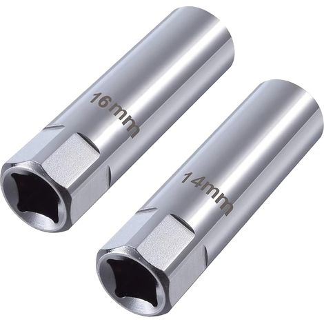 Douille Bougie 14mm et 16mm Cle a Bougie 12 Points Paroi Extra Fine (1/5)