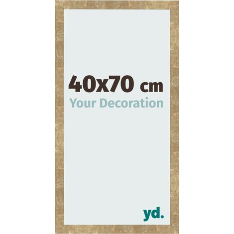 yd. - Cadre photo 40x70 - Or Antique - MDF - Bologna (1/5)
