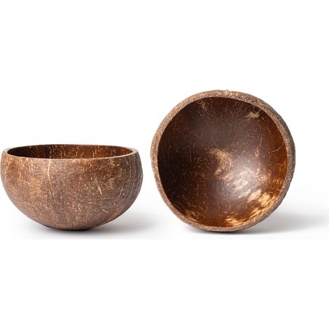 Recipiente para velas de cáscara de coco natural, 9-11 cm de diámetro, 200-300 ml. (1/3)