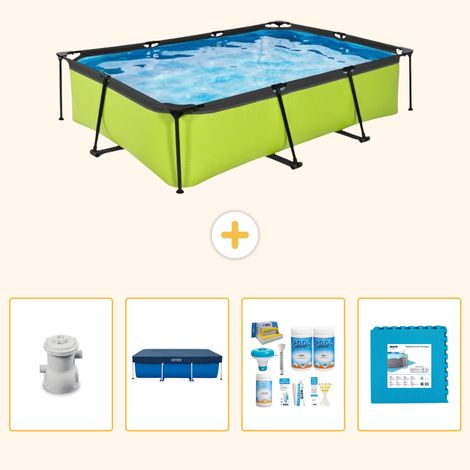 Exit-toys Piscine Exit Rectangulaire - 300x200x65 cm - 5-pièces SCB2 (1/5)