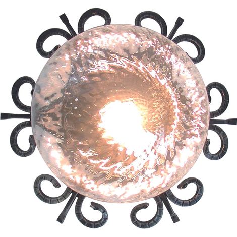 PLAFONIERA RUSTICA Ø cm.35 1x60 Watt