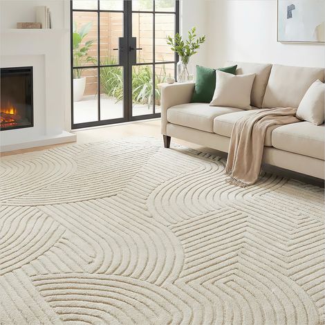 Décoration murale Tapis de sol géométrique moelleux 200 x 140 cm (1/5)