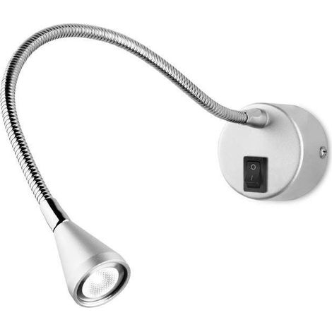 Leds-C4 Book - Lampe de lecture murale réglable à 1 ampoule LED, chrome