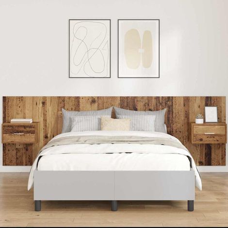 vidaXL Tête de lit avec armoire 3 pcs Bois Ancien Bois d'ingénierie