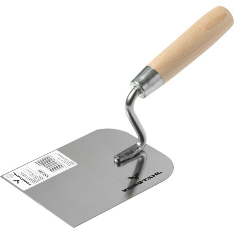 Paleta de albañil Vorstahl de acero inoxidable de 100 mm con mango de madera (1/3)