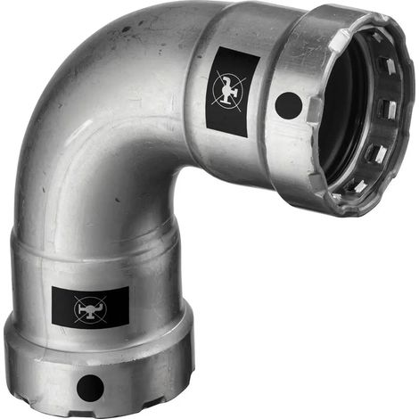 Viega Megapress-codo 90 grados, DN 25 acero no aleado, recubrimiento de zinc-níquel Modelo 4216, 694531