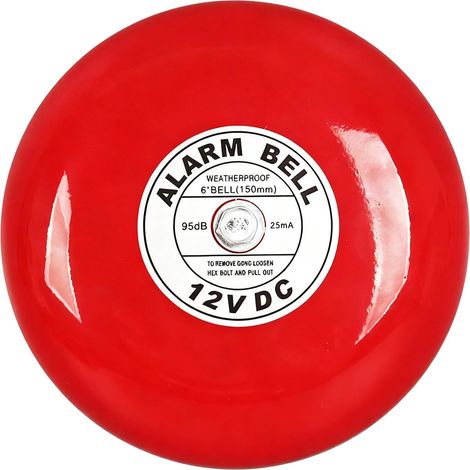 Alarme ABS robuste 95 dB résistante aux intempéries avec alimentation pour maison/usine alarme intérieure extérieure (1/4)