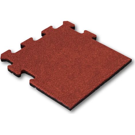 Dalle bordure puzzle 25 mm - 50 x 50 cm - rouge
