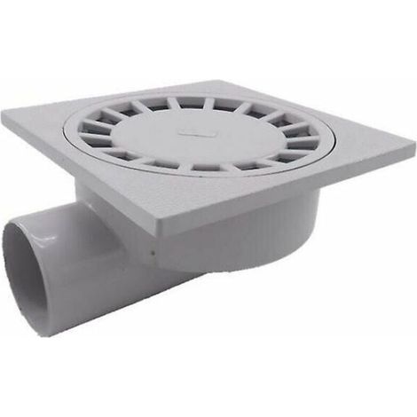 Par 200mm X 200mm Sortie 75mm Siphon de Sol Salle de Bains Salle Humide Douche Plastique Pvc1pcs-blanc (1/5)