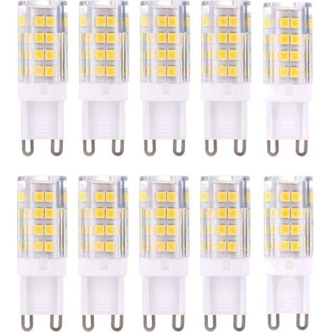 Ampoule LED G9 5W, Equivalent 40W , Blanc Chaud 3000k, 220-240V, Non dimmable, Pack de 10[Classe énergétique A+] (1/5)