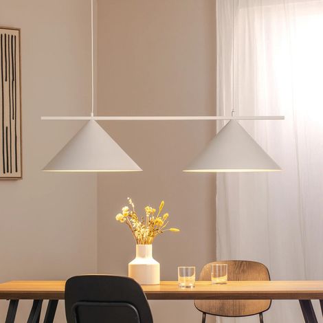 [NEUWERTIG] B-Ware Capital Pendelleuchte Hängelampe Weiß Metall Wohnzimmer Esszimmer Beleuchtung