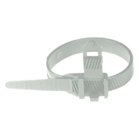 Serre-câble MECATRACTION CCD9-A 344mm x 9 mm Blanc en Polyamide